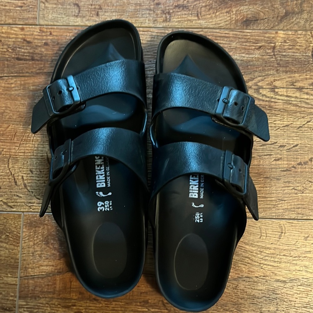 Like new Birkenstock sandals.  Arizona Essentials Eva